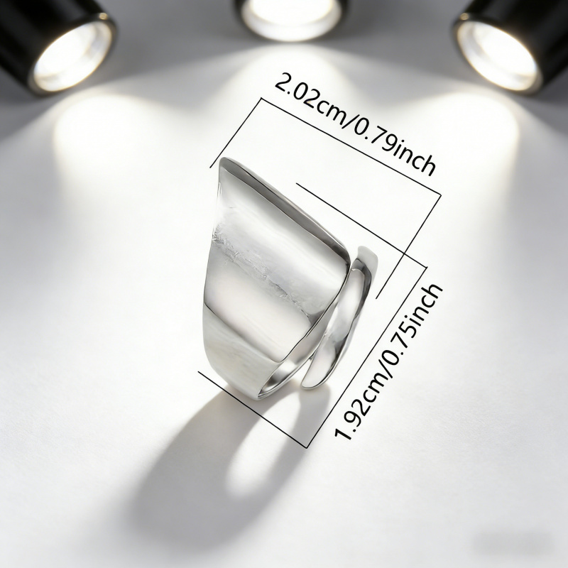 Minimalist Spiral Design Ring, Unisex Everyday Wear